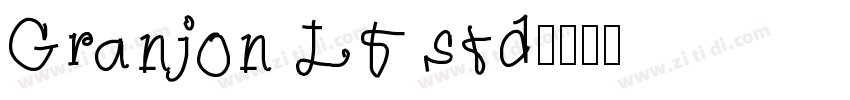 Granjon LT std字体转换